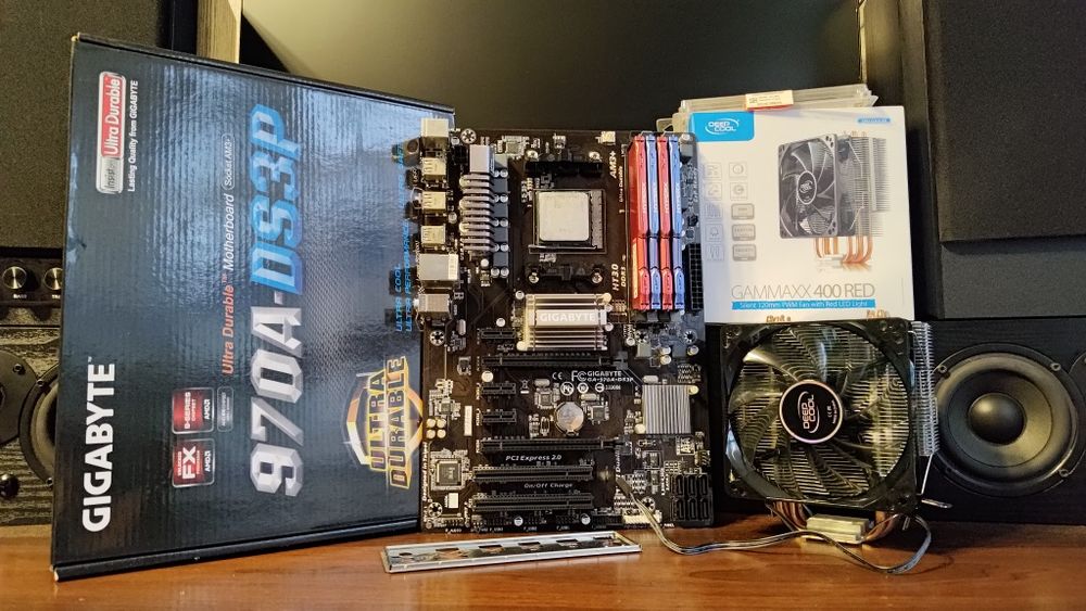 Комплект Gigabyte 970A-DS3P + AMD FX 8300 + 32Gb Kingston HyperX 1866