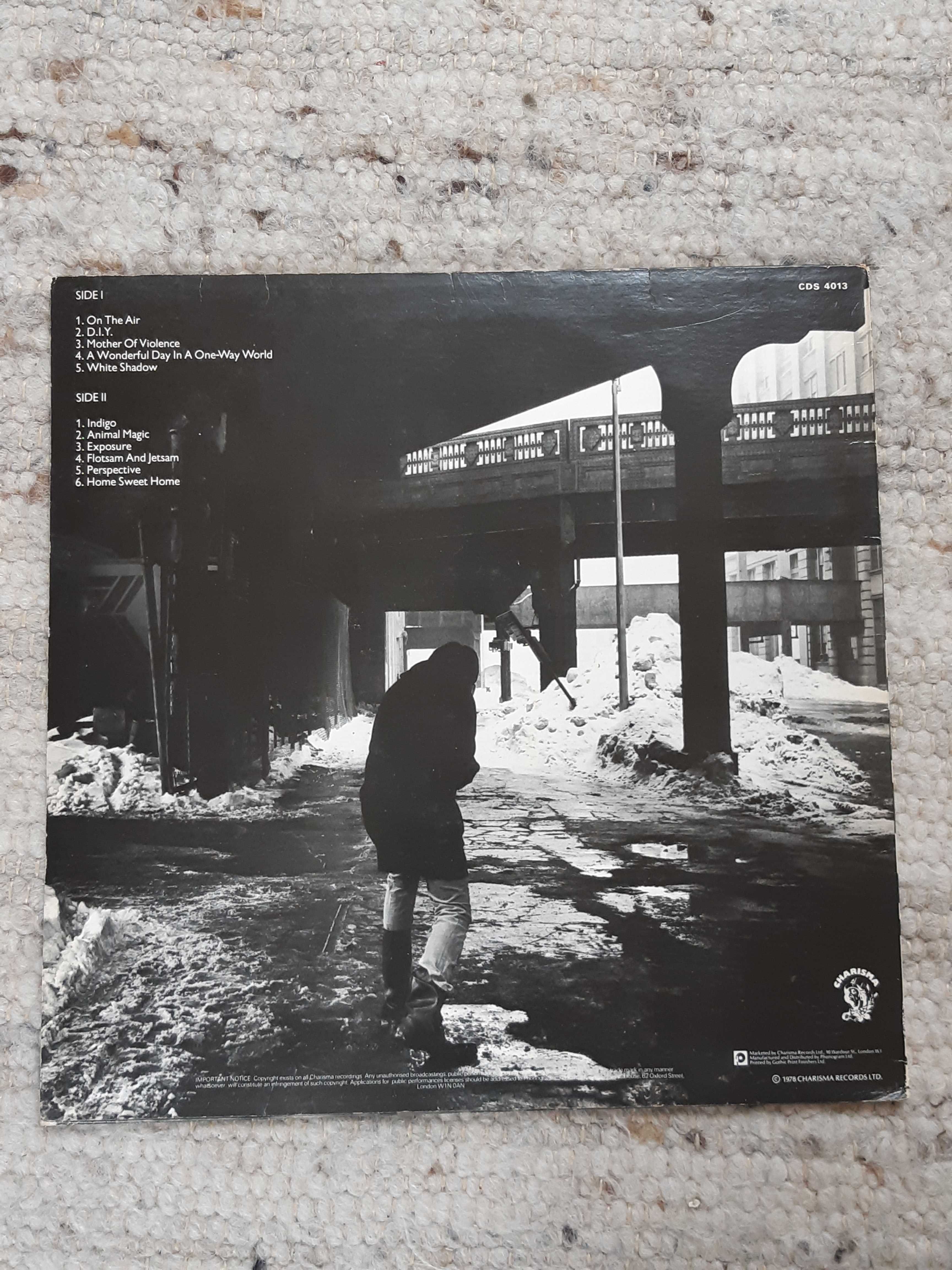 EX, 1. wyd. ang. 1978, Peter Gabriel LP Scratch, winyl King Crimson
