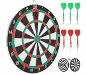 Tarcza do gry w dart rzutki lotki sizalowa zestaw 38 cm +6 rzutek
