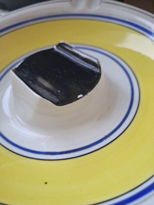 Duza popielniczka gabinetowa,popielnica porcelana Karolina,PRL New loo