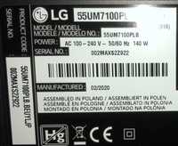 Pecas TV LG 55UM7100PLB Fonte eax67865.201 Board: EAX682.53605