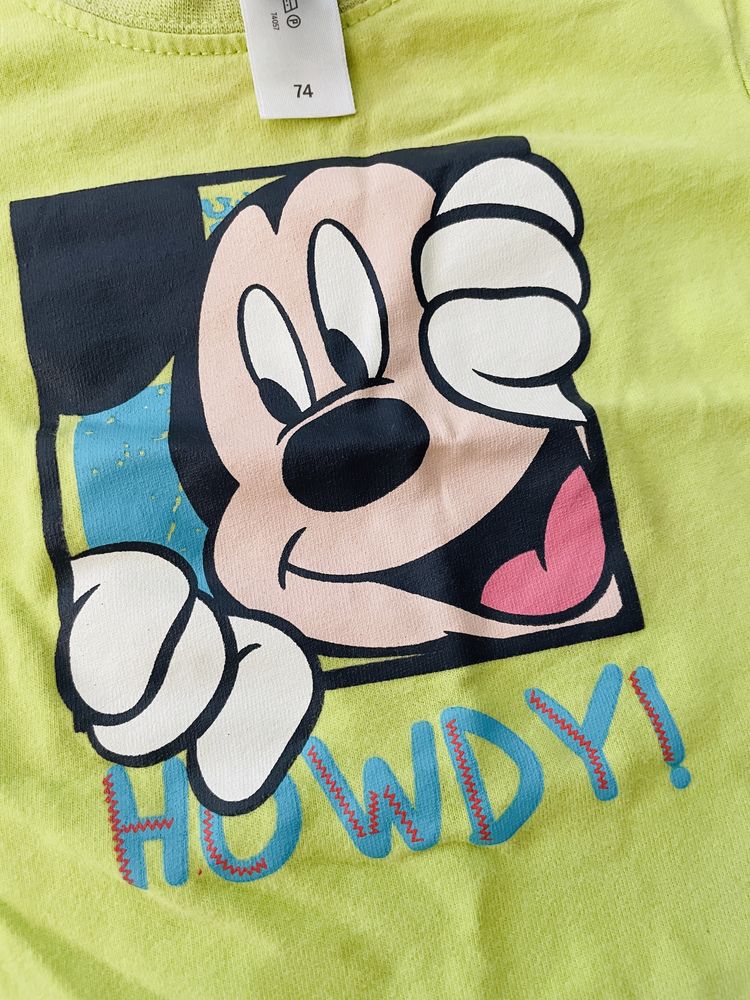 C&A Disney r.74 t-shirt koszulka myszka Mickey