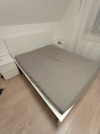 Łóżko białe Ikea 160x200 z materacem