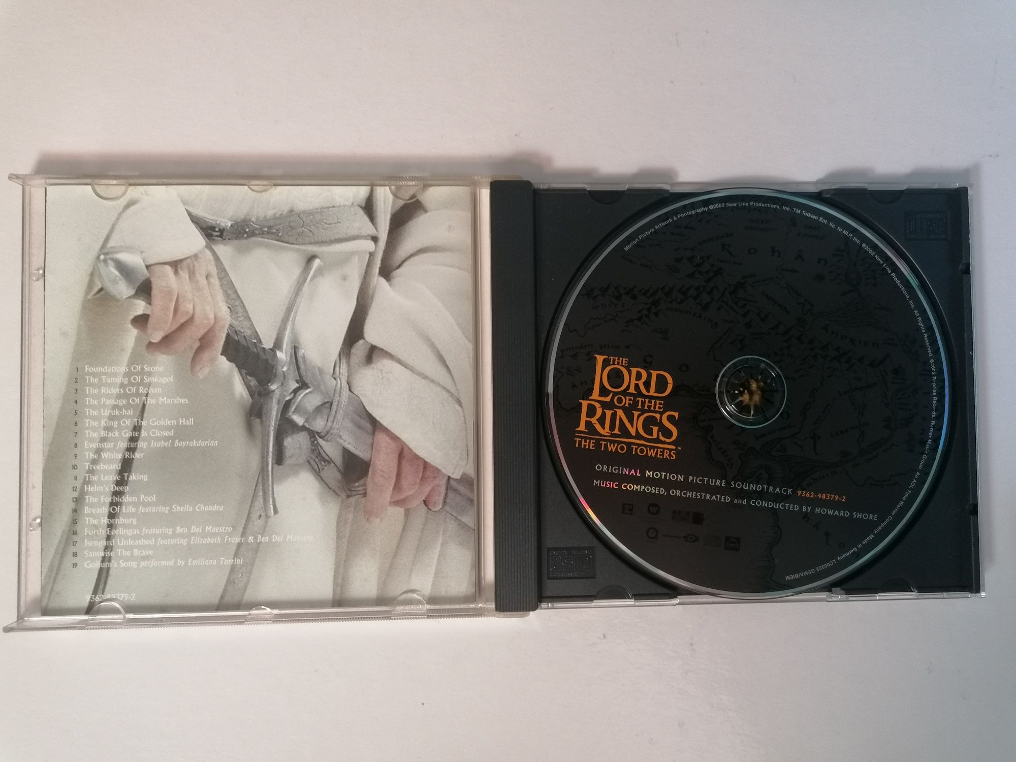 CD banda sonora The Lord of the Rings The two towers, Senhor dos Anéis