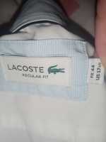 LACOSTE r.L/XL, biała koszula, któtki rękaw, kołnierzyk r.44. NOWA!