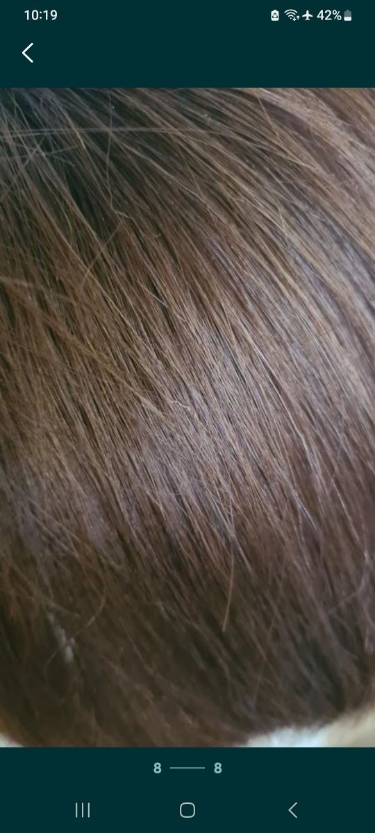 Накладка шиньон хвост фабричный натуральный волос