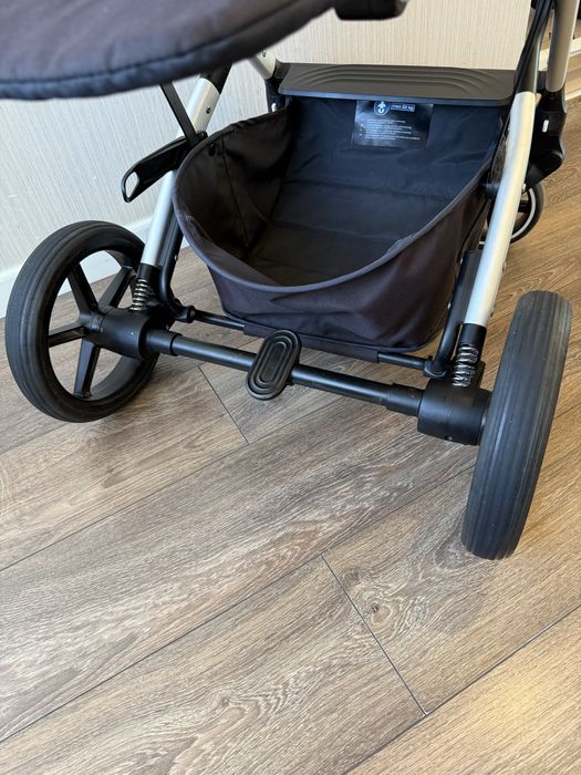 Дитячий візок коляска Cybex Balios s lux soho grey 3в1 база адаптери