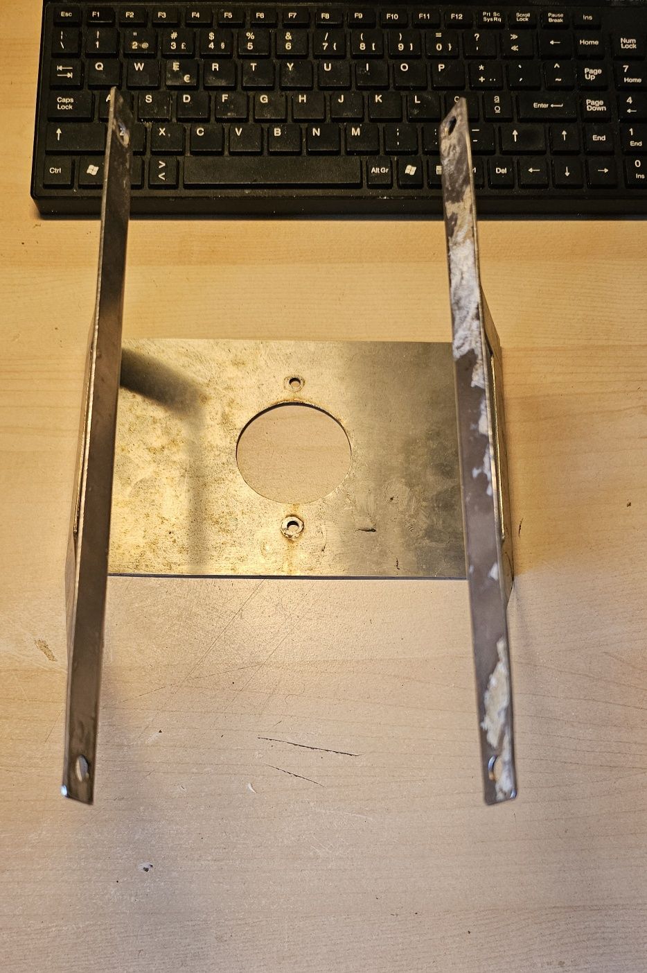 Suporte inox para instrumentos no mastro