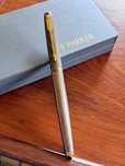 Caneta Parker Vintage Prata e Ouro