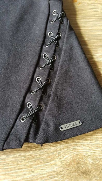 Bluzka czarna ze sznurowaniami gotycka