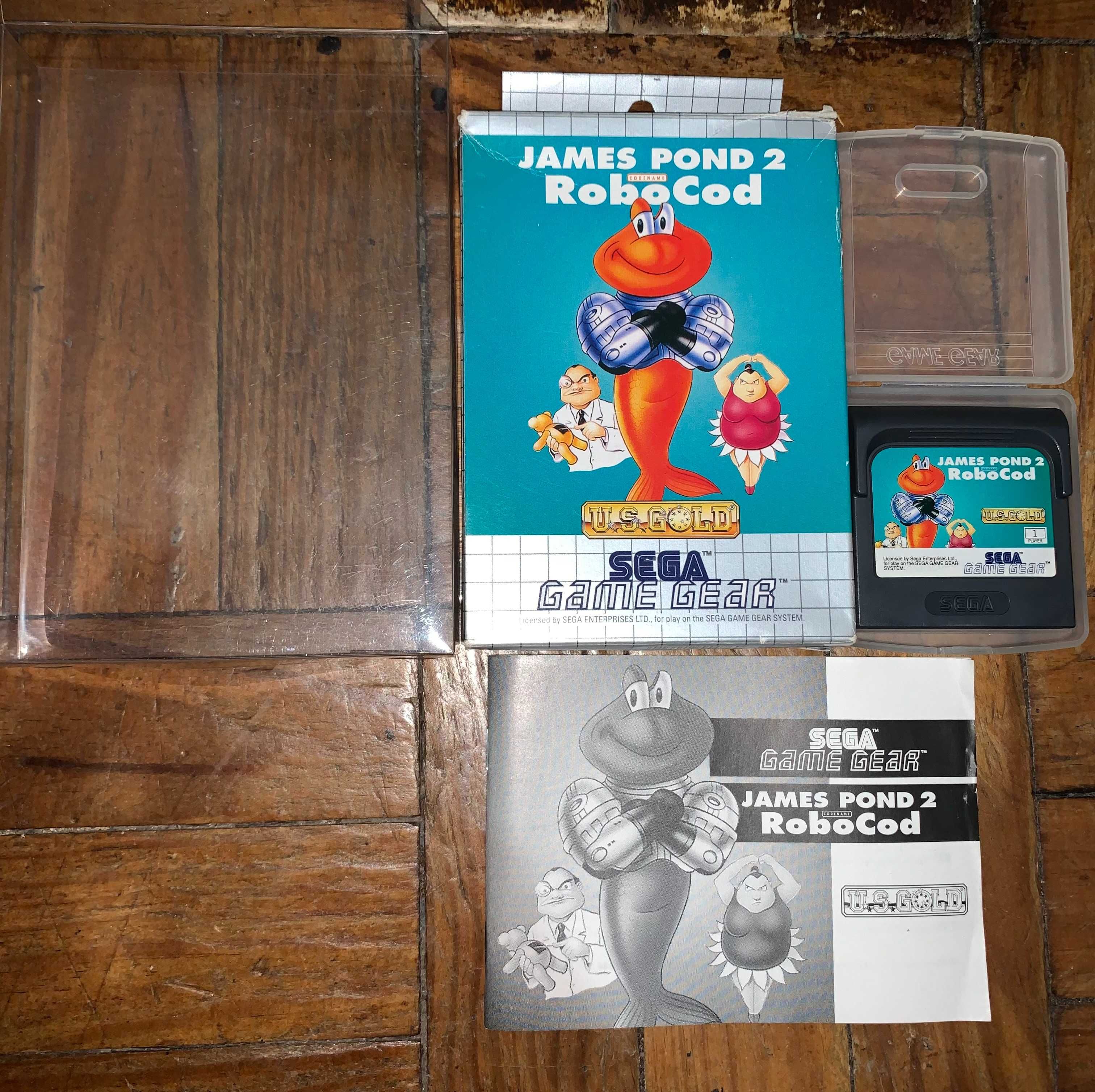 Sega Game Gear James Pond 2 Robocod CIB - em bom estado