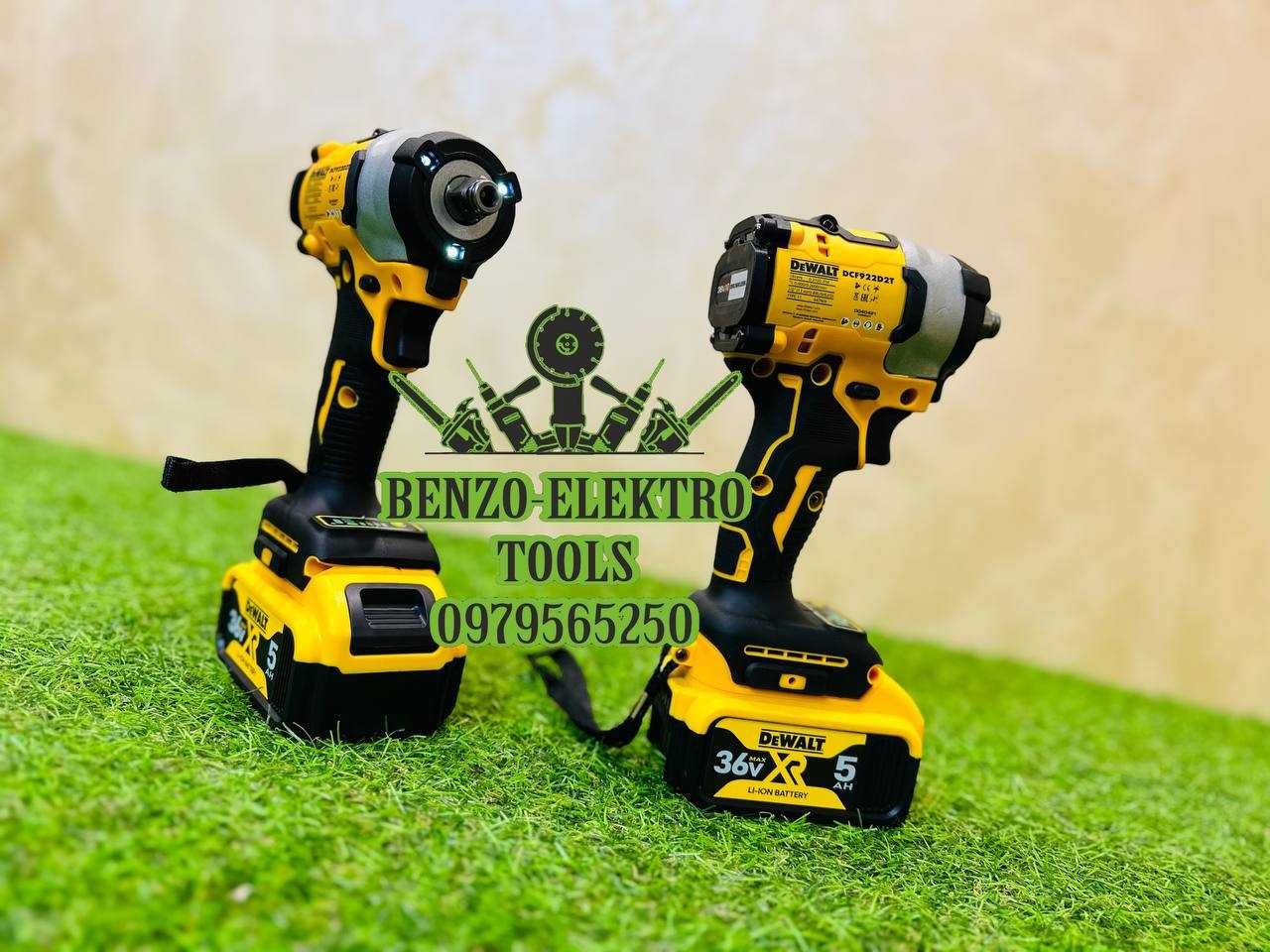 Гайковерт Аккумуляторный DeWALT DCF922D2T 36V-5A Крутний момент 447Nm