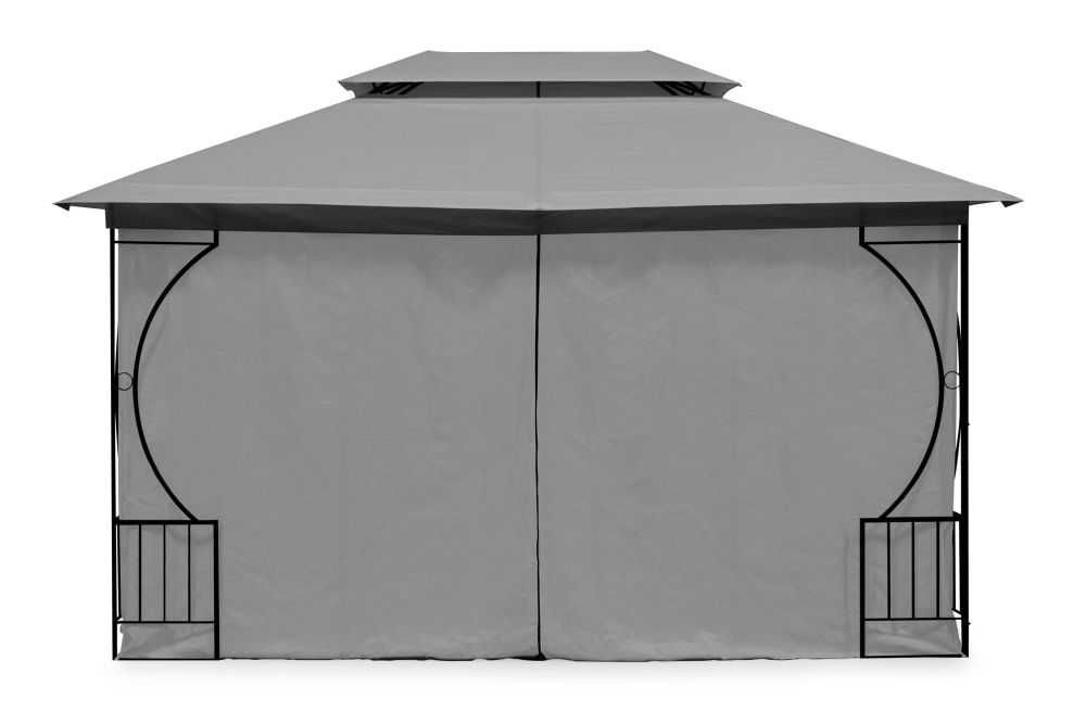 PAWILON / ALTANA ogrodowa 3x4m EXCLUSIVE GREY moskitiera + ścianki