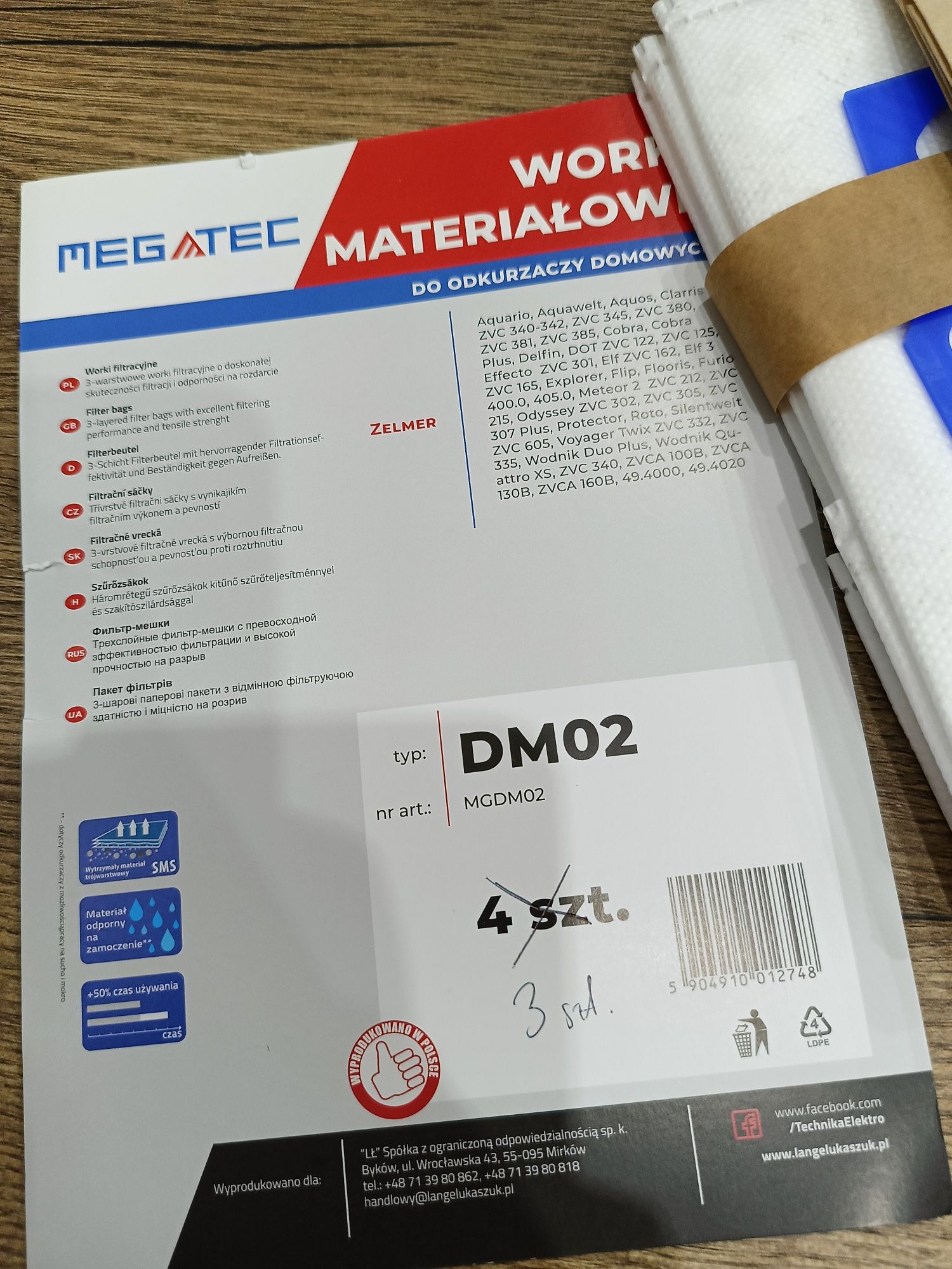 Worki do odkurzaczy domowych materiałowe i papierowe