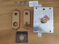 Fechadura DIERRE p/ porta blindada + canhão ISEO C/ 3 chaves