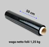 folia stretch strech strecz czarna 1,5kg 50cm