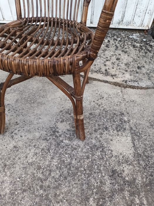 Cadeirão em bambu para restauro