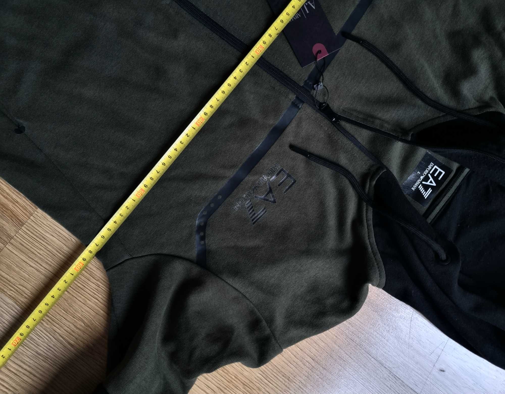 Bawełniany Dres Emporio Armani bluza + spodnie EA okazja L