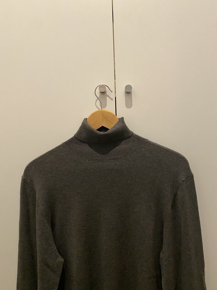 Sweater gola alta cinzenta Zara (M/40)
