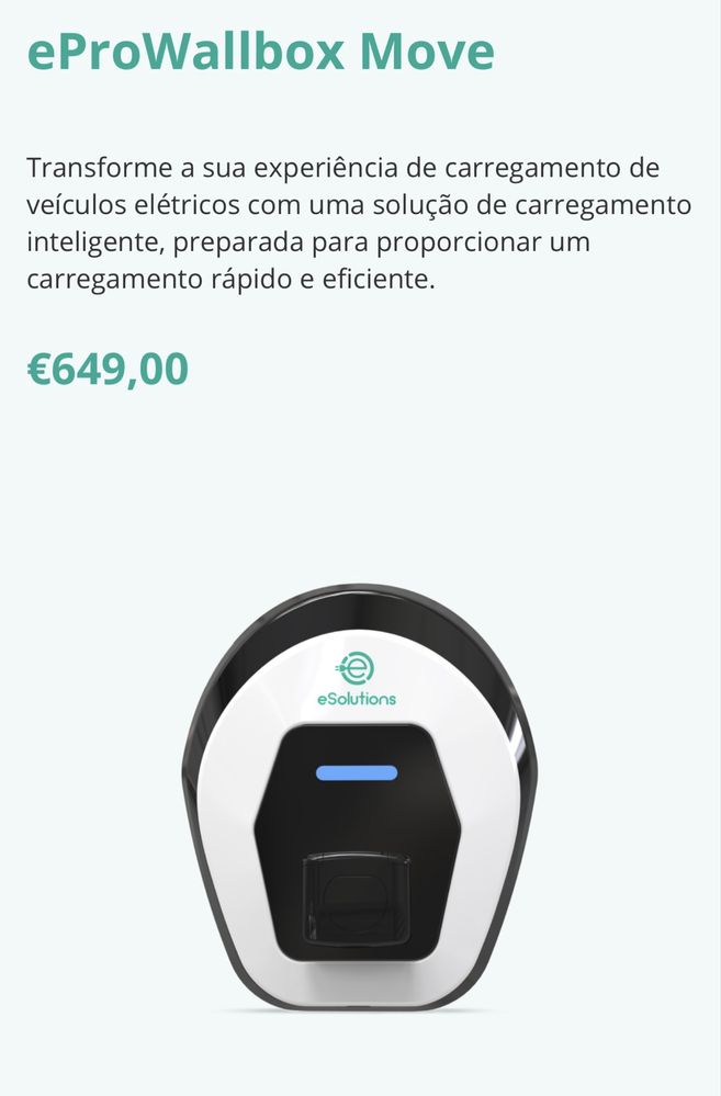 eProWallbox Move Free2move carregador carro Electrico 50%