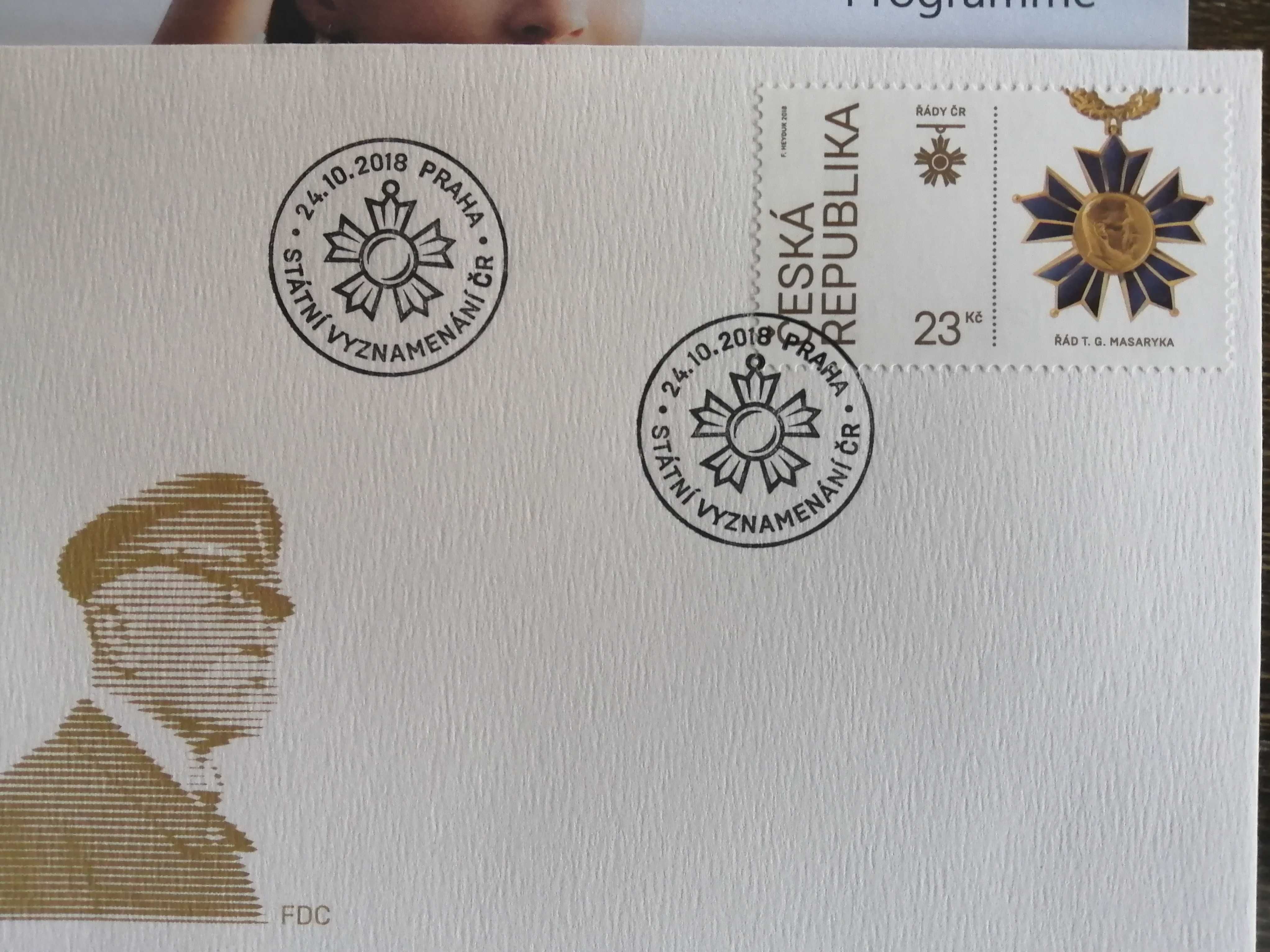 Чистый конверт и марки Чехии