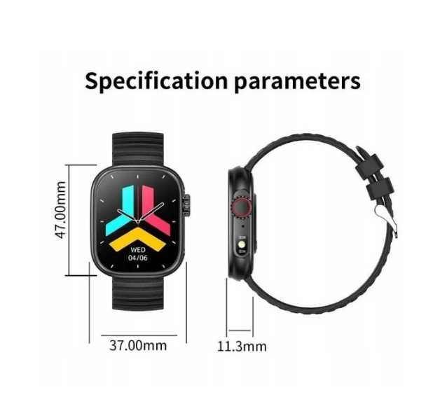 Smartwatch ZW39 2,01-calowy wyświetlacz Bluetooth Tętno i krwi ttst906