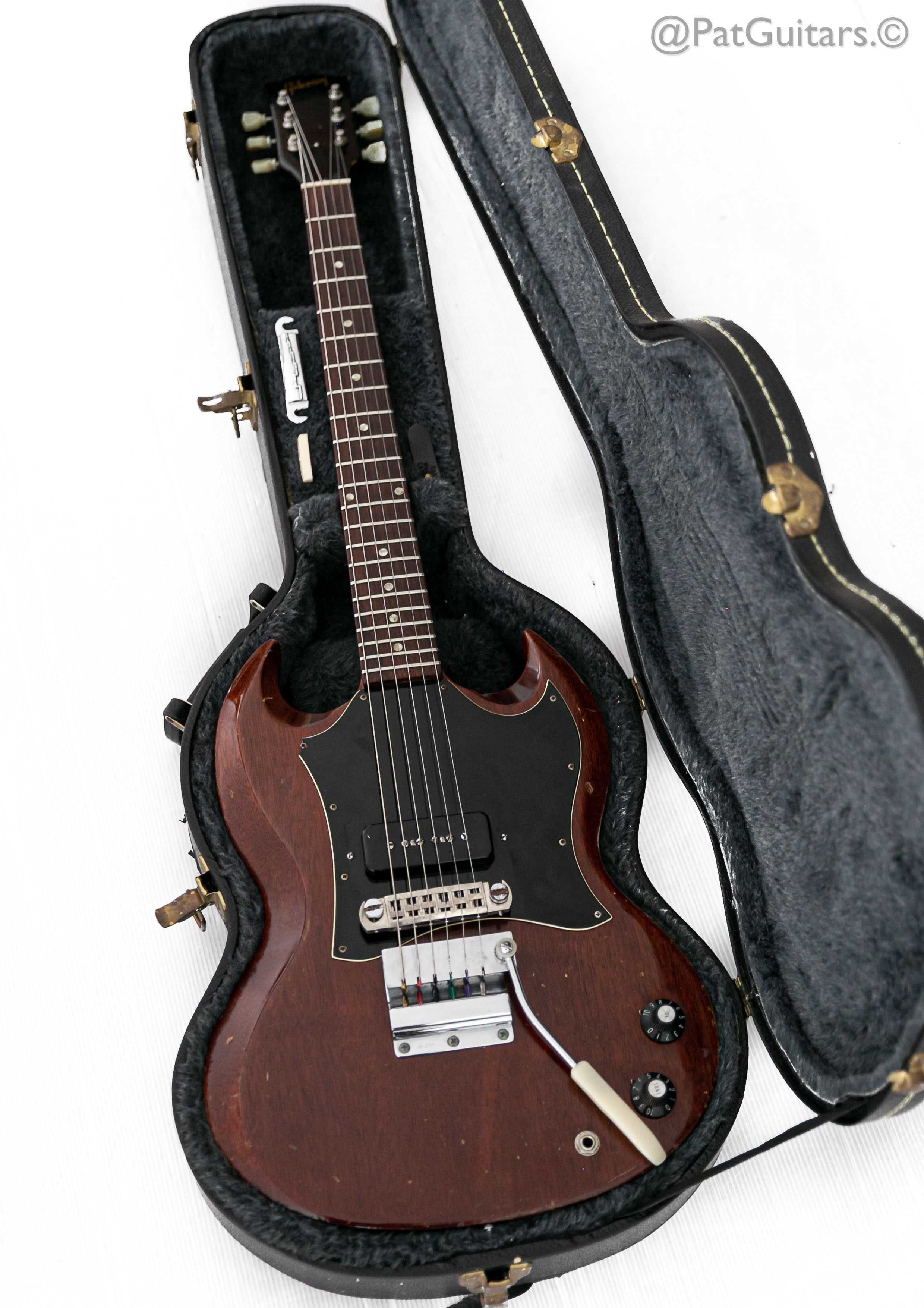 1969 Gibson SG Junior with Vibrola and a Large Guard in Cherry