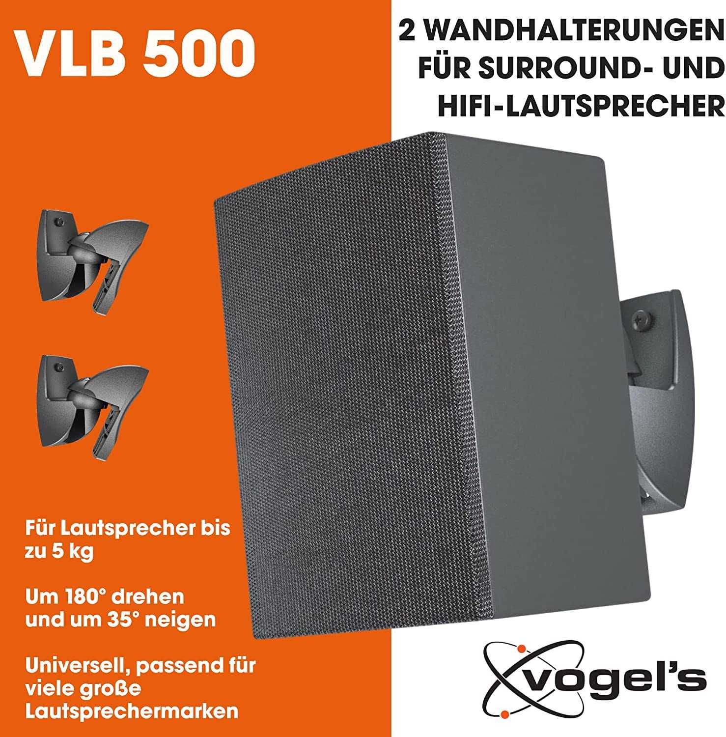 #Кронштейны для колонок Vogels VLB500BL (2 шт) #Крепление для колонок