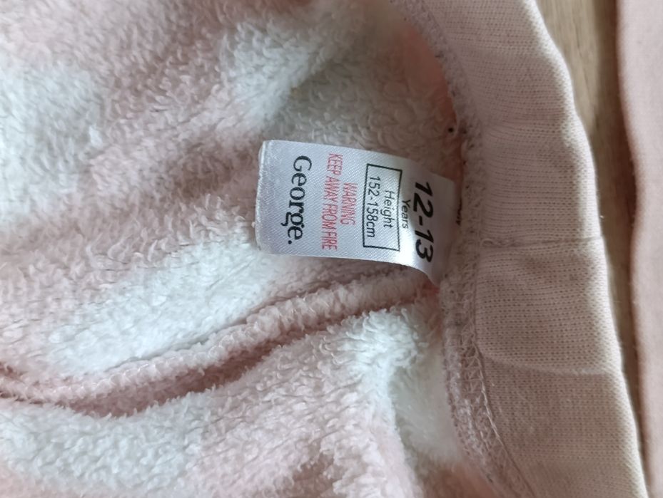 Теплая плюшевая пижама для девочки, George,  12/13 лет