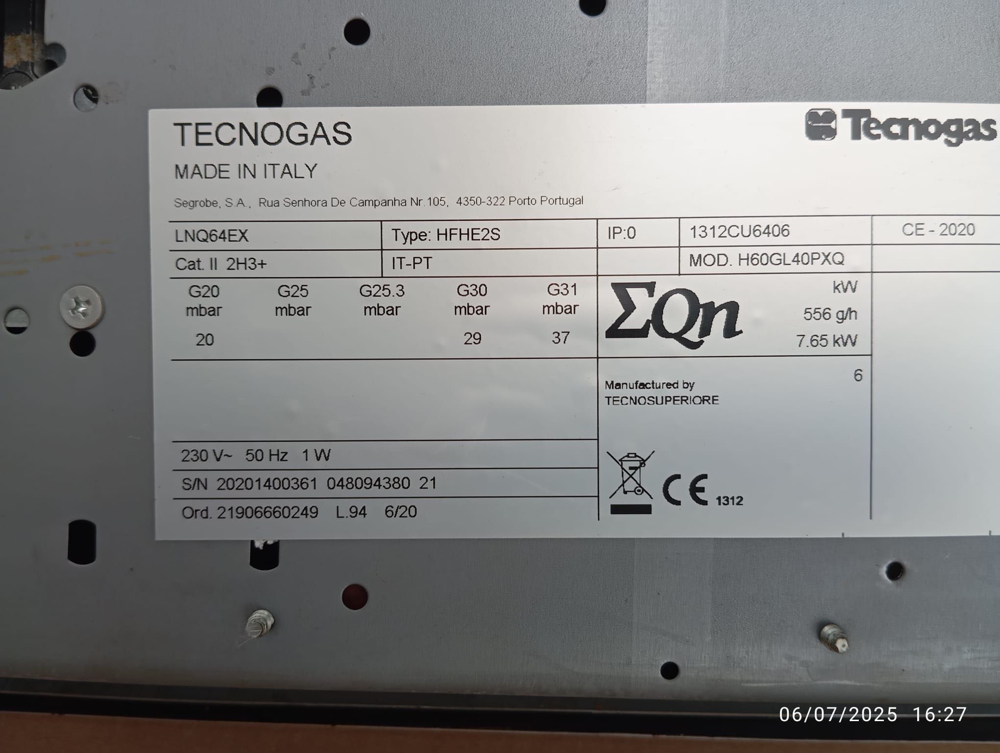 Fogão a Gás Tecnogas 4 bicos