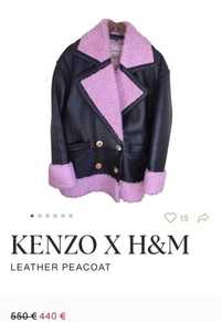 Куртка шкіряна ( дублянка) H&M Kenzo