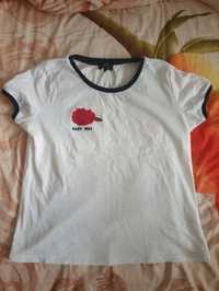 T-shirt róża biała