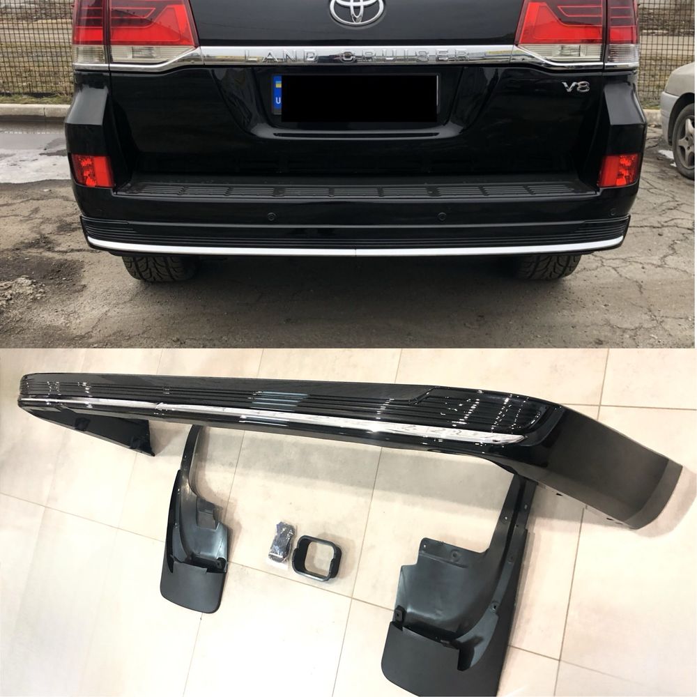 Юбка губа обвес переднего заднего бампера Toyota Land Cruiser 200