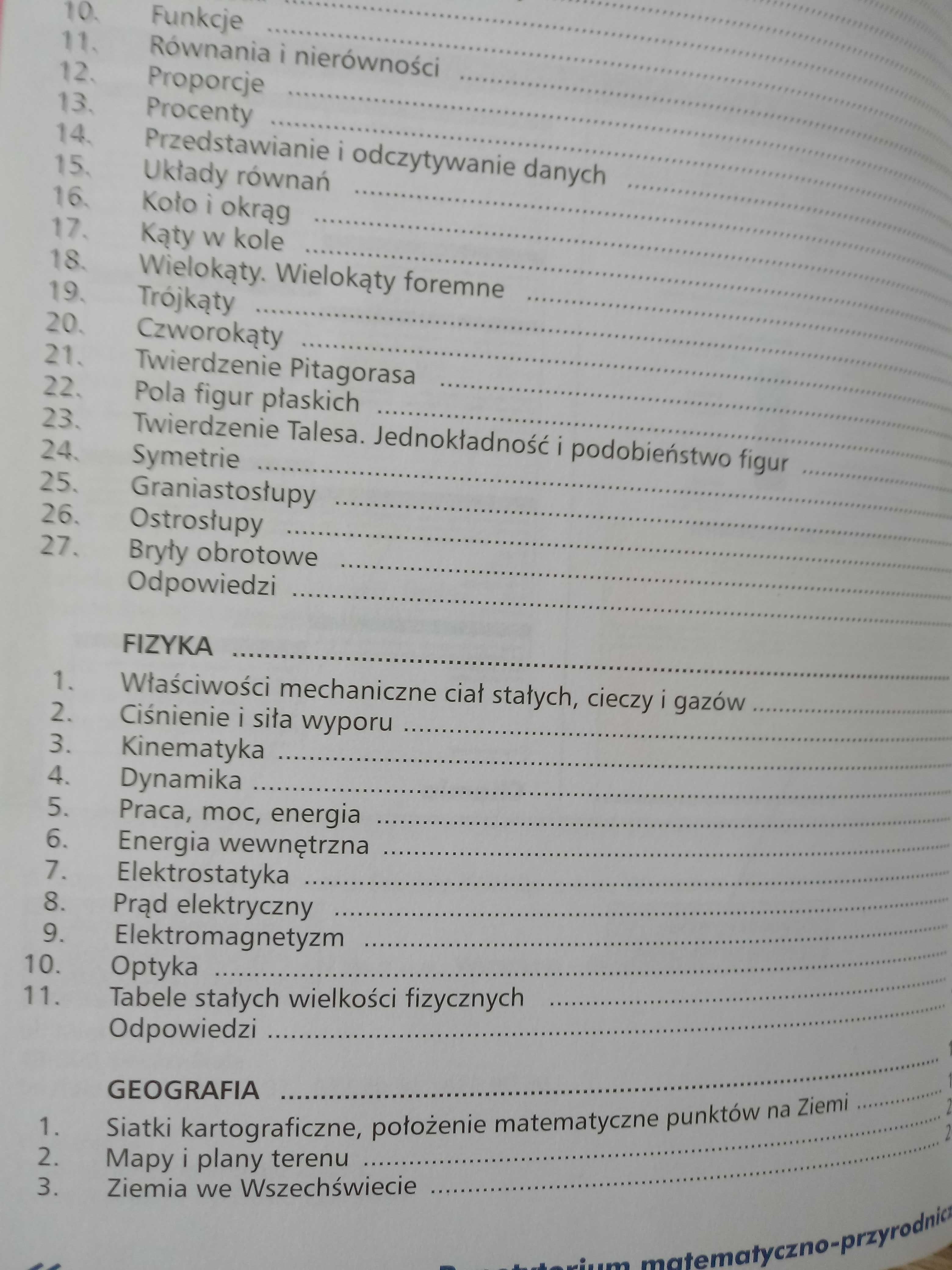 Repetytorium matematyczno-przyrodnicze. PWN