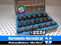 Nasadki udarowe 8-32mm 20szt 1/2" zestaw nasadek klucze nasadowe
