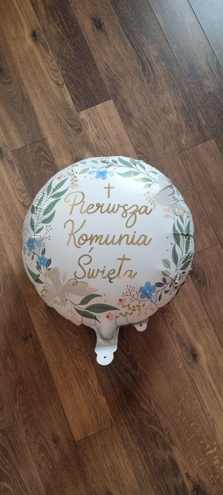 Balon 1 komunia święta 35 cm srednica