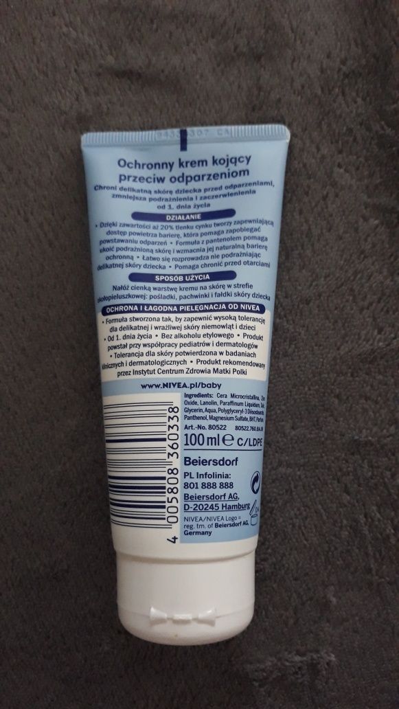 Ochronny krem kojący przeciw odparzeniom, firmy Nivea baby