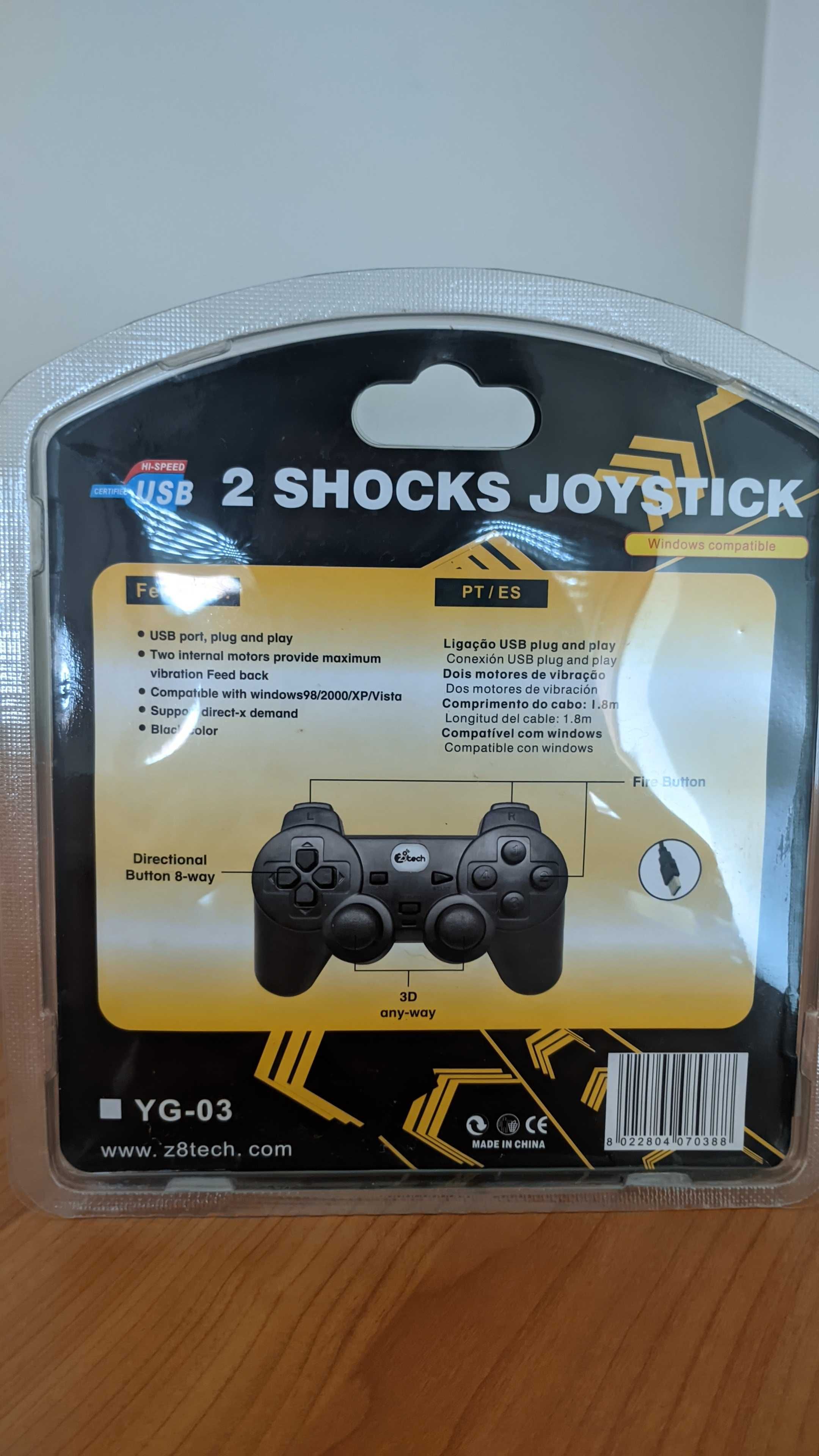 Comando Joystick PC na Caixa Novo