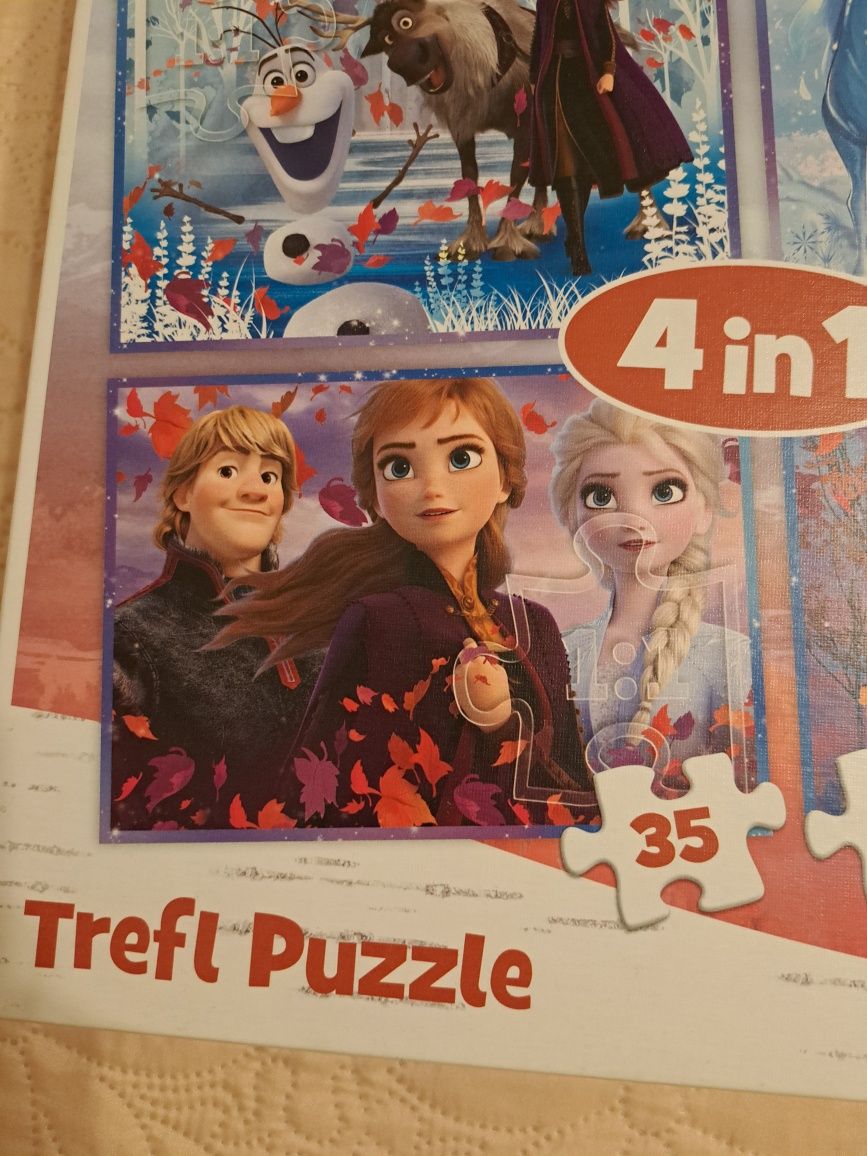 Puzzle Trefl 4+ Disney Frozen II Kraina lodu 4 in 1 35, 48, 54 i 70