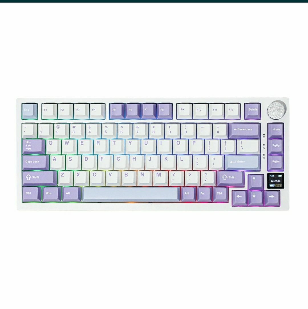 Ігрова механічна клавіатура Ajazz AK820PRO hot swap RGB дисплей/екран
