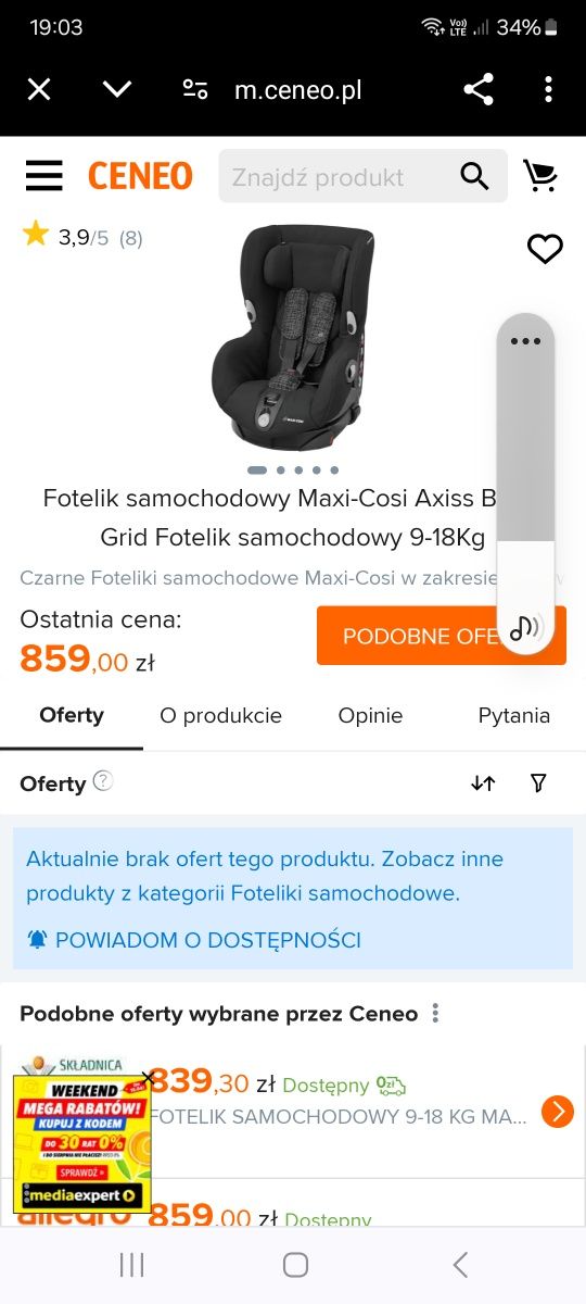 Fotelik samochodowy