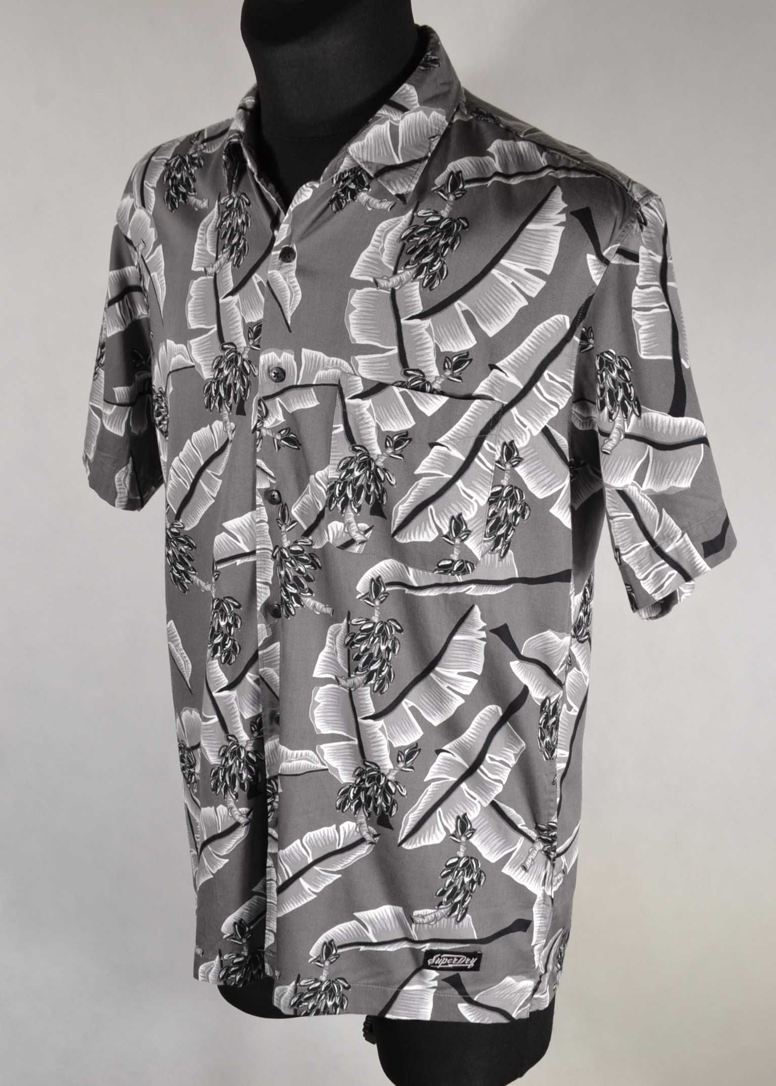 SuperDry Bohemian Print Koszula Męska M Oryginalna Jak Nowa Modal