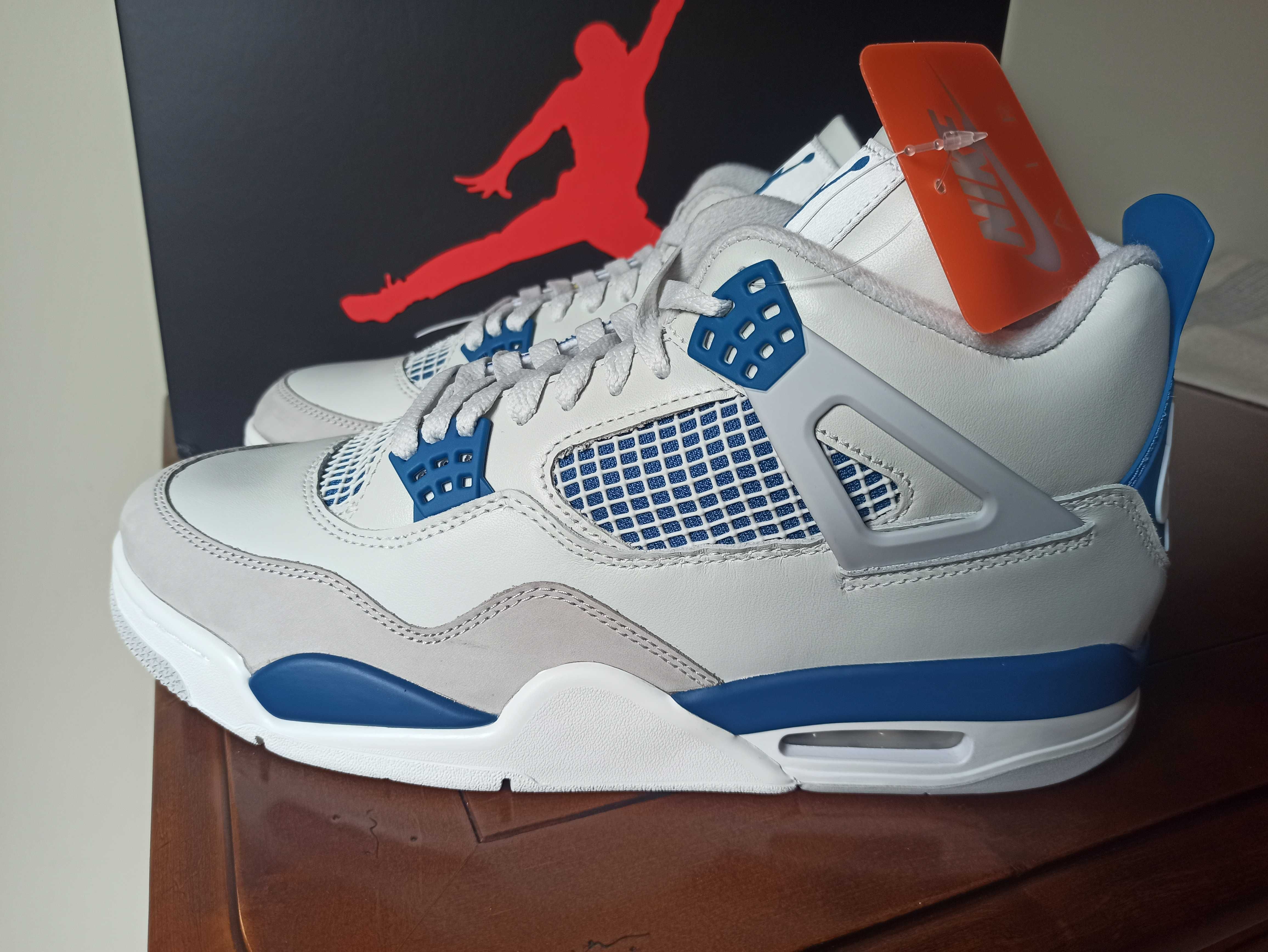 (r. 45,5 /US11,5) Nike Jordan 4 Retro Military Blue (2024) FV5029,-141