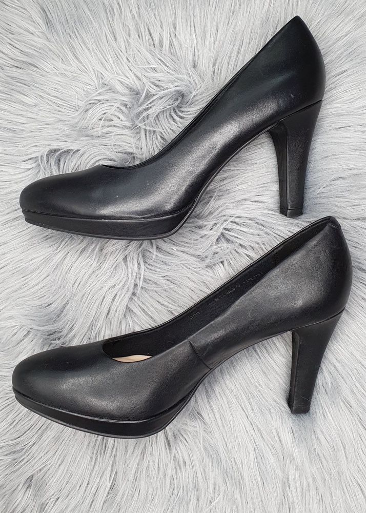 Skórzane buty na obcasie 5th Avenue Deichmann 36