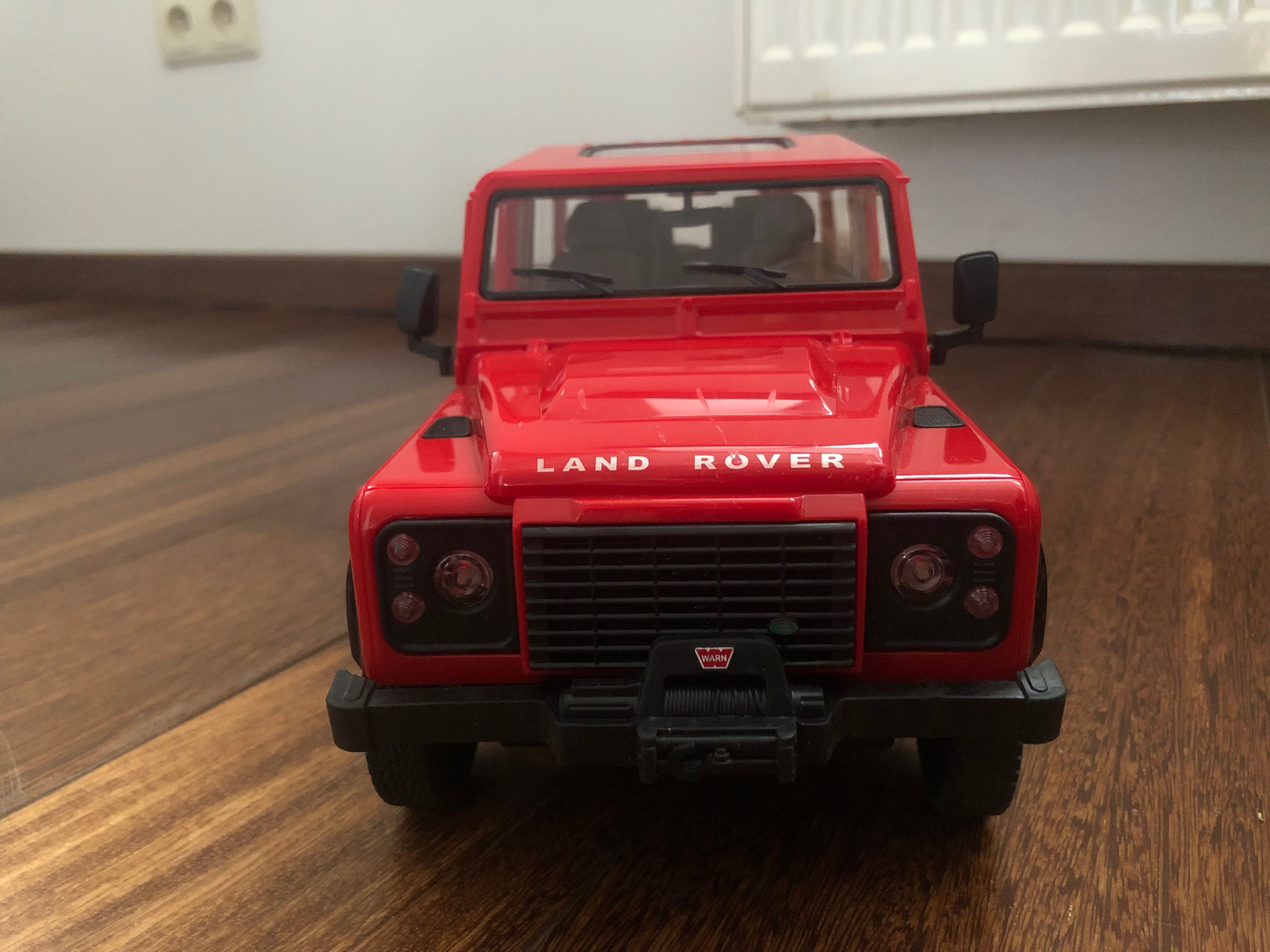 Land rover Defender z przyczepą na pilota zdanie sterowany 1:14 auto