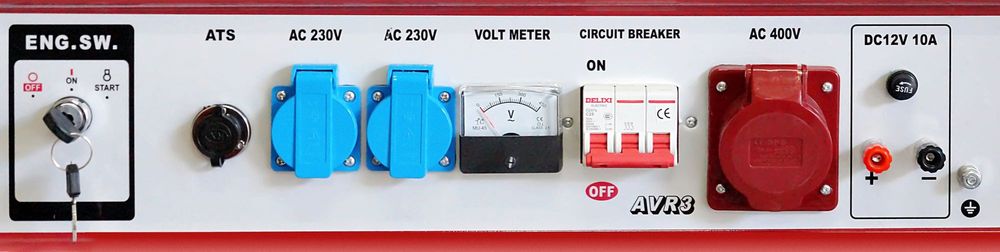 Бензиновий Генератор 9.8 кВт /3-фаз./ ATS-АВР/ KW9800 3F ATS KRAFTWELE