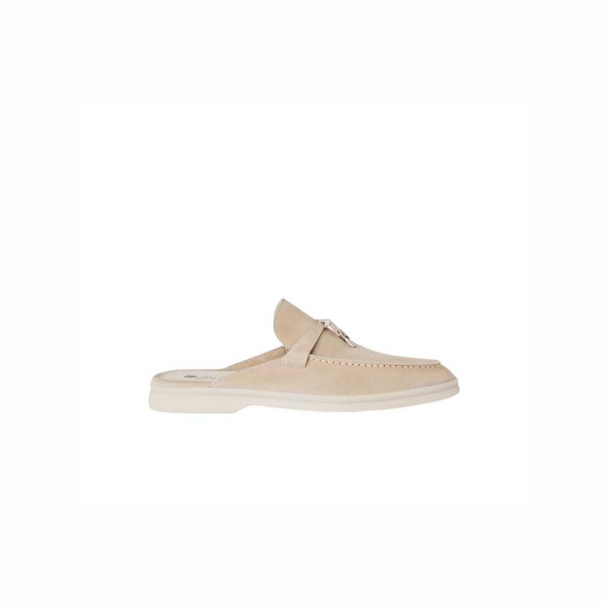 Лофери Loro Piana Babouche Charms Walk Loafer Suede Beige