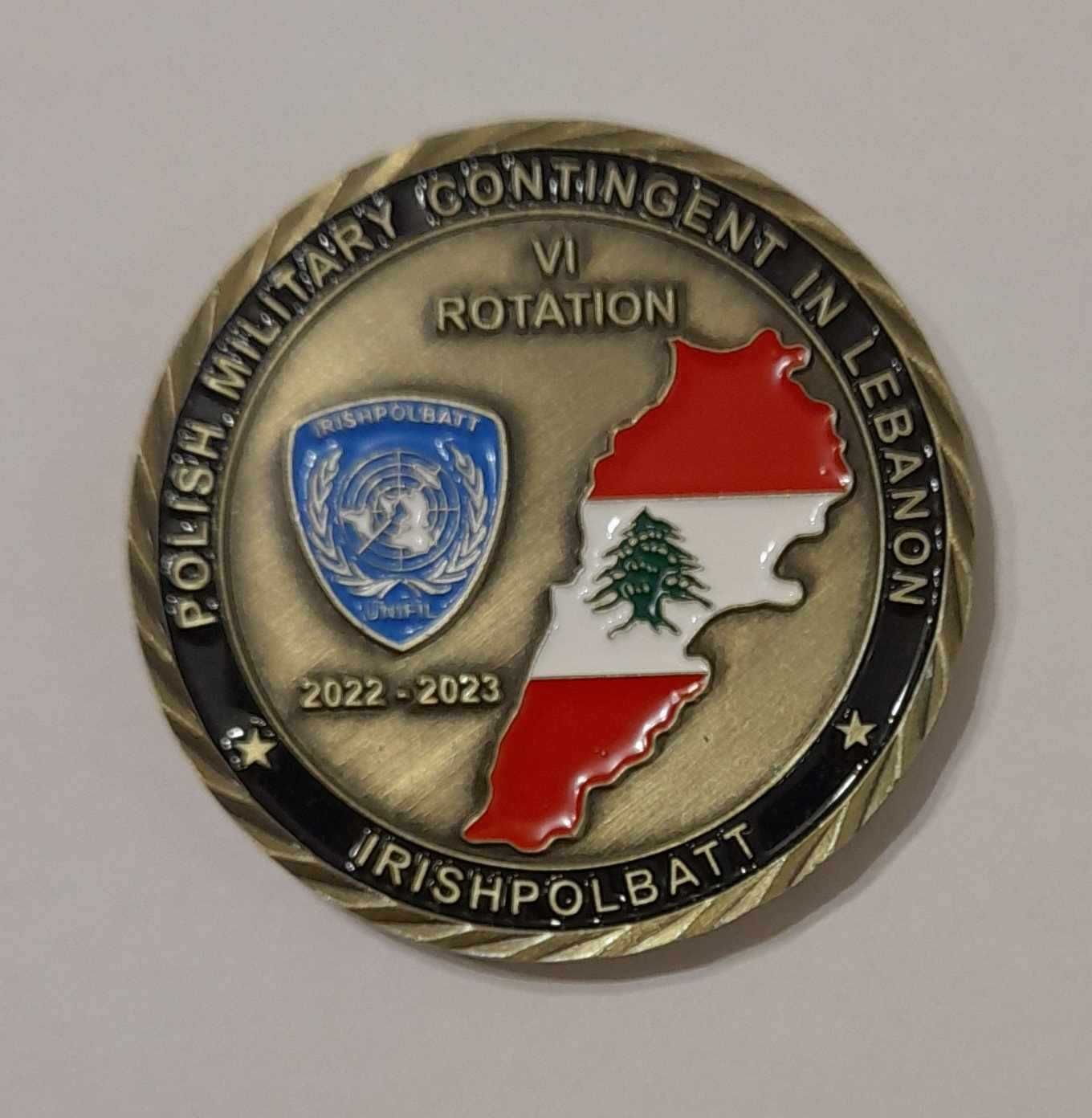 coin - VI - zmiana - rotation - LEBANON - medal