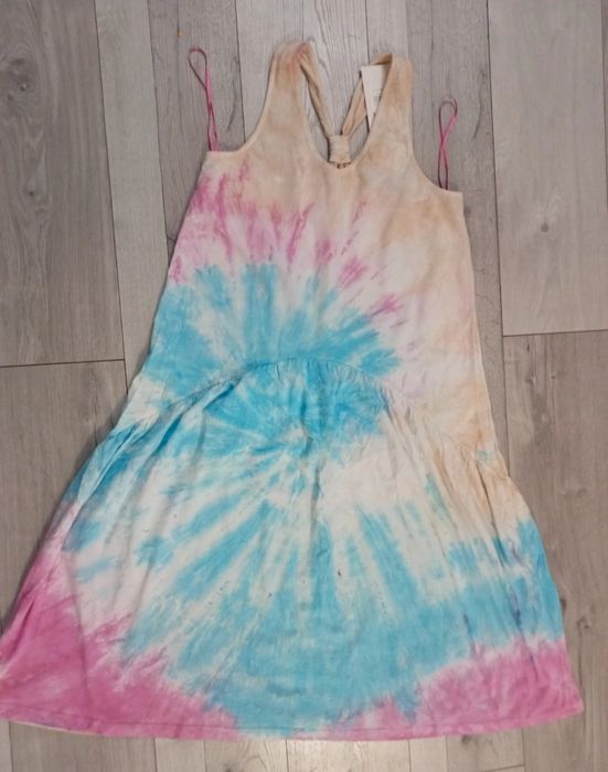 Świetna bawełniana kolorowa sukienka na lato XS/L