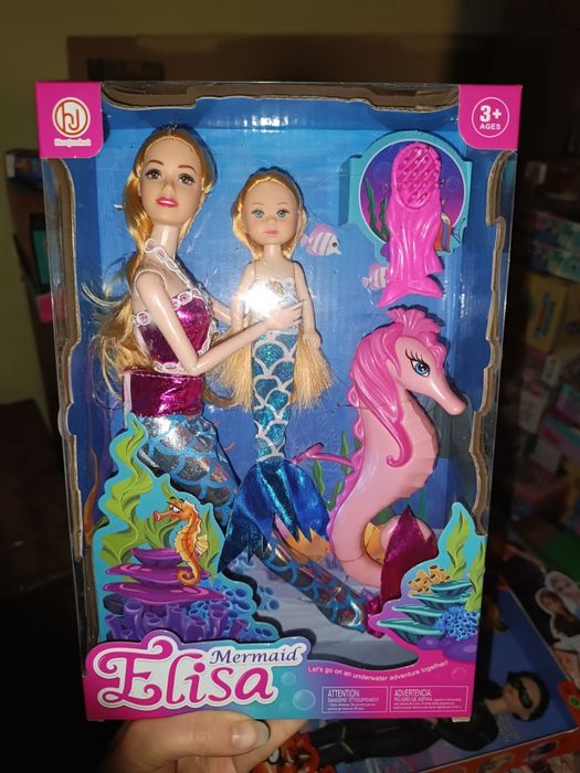 Лялька кукла куколка 30 см аксесуари прикраси собачка русалка